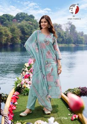 Anju fabrics preety petals vol 2 wholesale ladies ctops and kurties in ludhiana